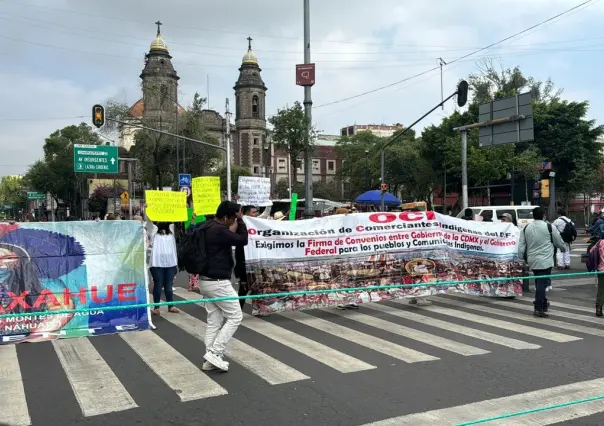 Comunidades indígenas bloquea Izazaga, piden entrega de viviendas