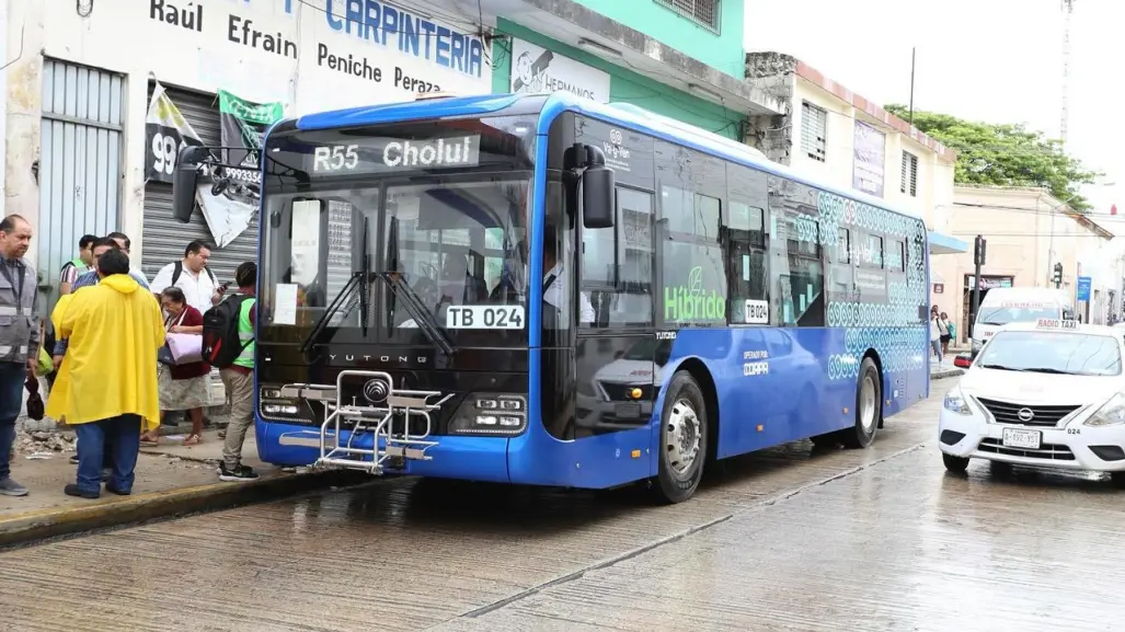 Transporte público en Mérida reanuda actividades tras paso de Beryl