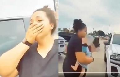 Madre deja a su hijo de 16 meses en coche mientras juega en casino (VIDEO)