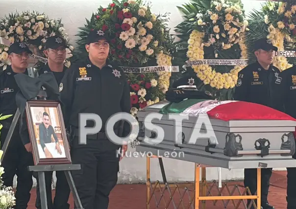 Rinden homenaje a Bigotes policía de Escobedo asesinado por sicarios