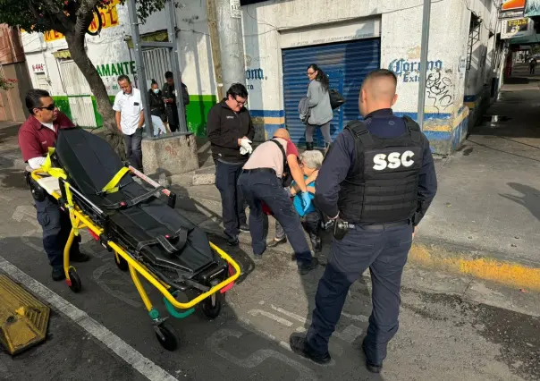 Mujer de la tercera edad atropellada en cruce sin semáforos