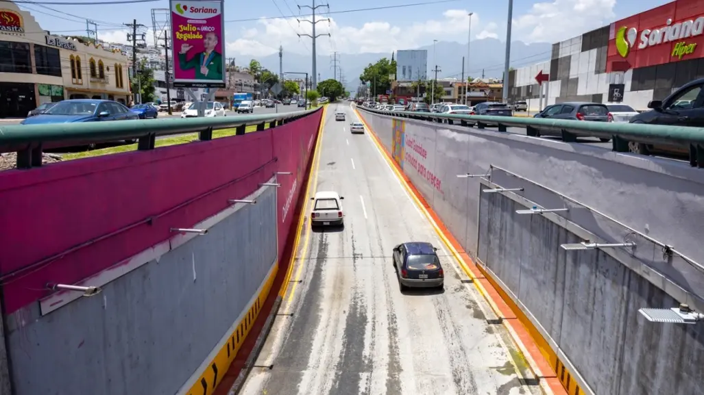 Municipio de Guadalupe reabre paso deprimido en avenida Las Américas