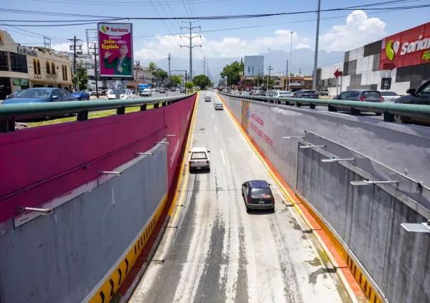 Municipio de Guadalupe reabre paso deprimido en avenida Las Américas