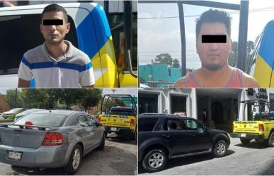 Tres hombres son detenidos por presunto robo de vehículos en Monterrey