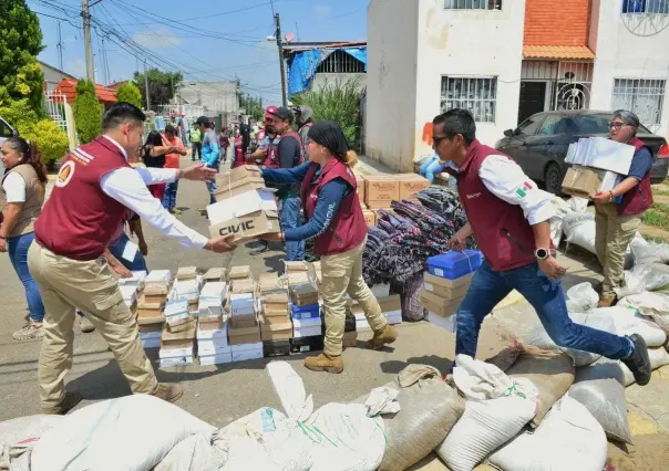Chalco: Reciben apoyos afectados por inundaciones