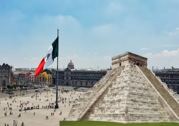 ¿Chichén Itzá en la CDMX? Esto se sabe de la réplica en el Zócalo de la capital