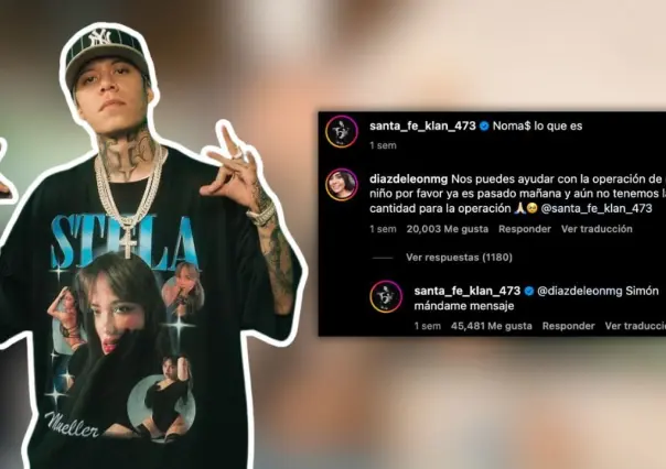 Santa Fe Klan presume dinero en redes sociales y ayuda a pagar cirugía de niño