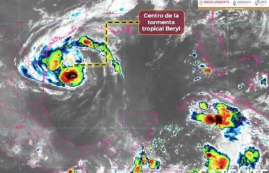 Tormenta Beryl podría convertirse en huracán categoría 1