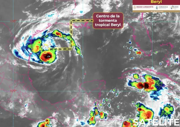 Tormenta Beryl podría convertirse en huracán categoría 1