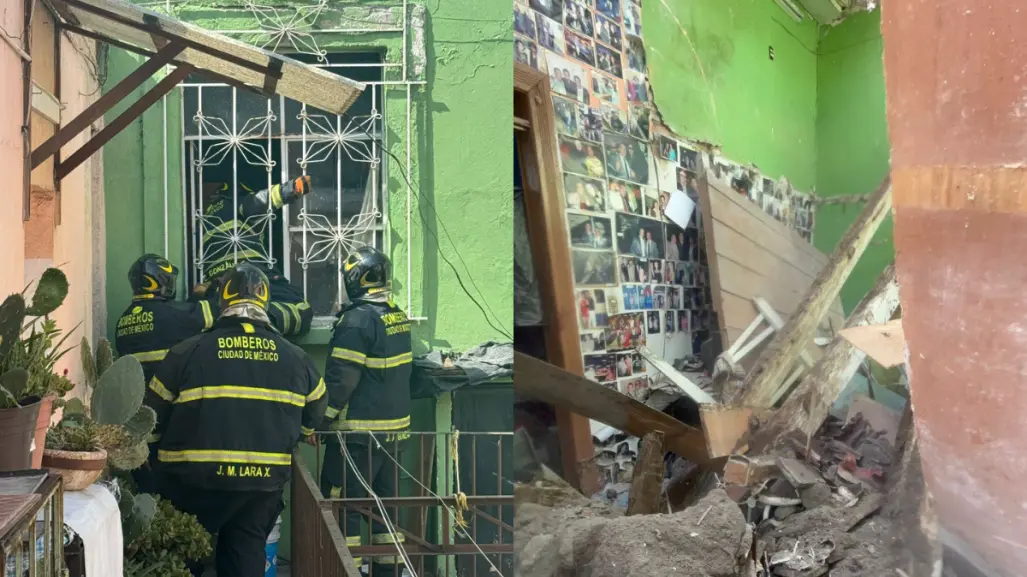 Colapsa techo de vivienda en la colonia Buenavista, se descarta haya heridos