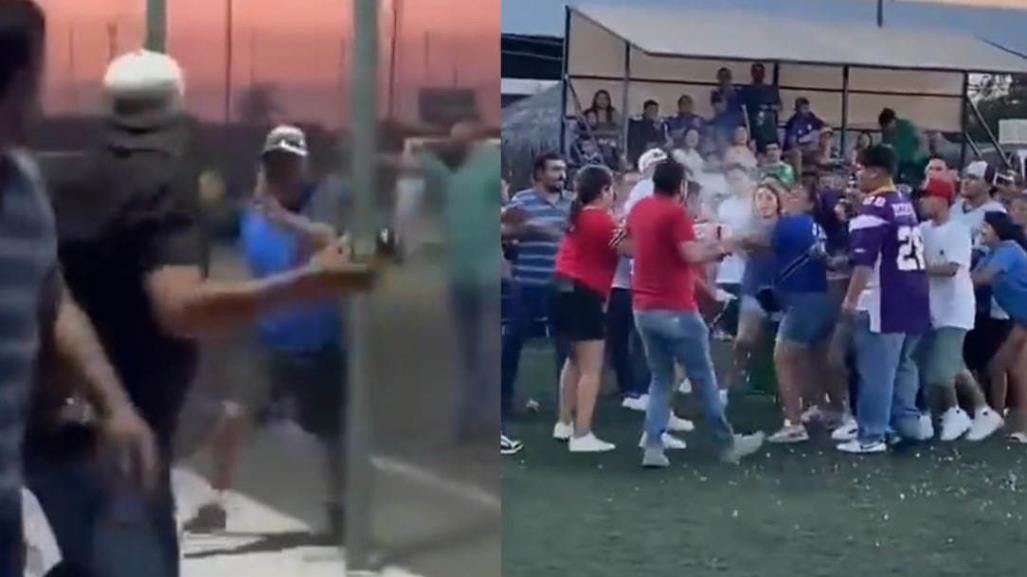 ¡Vuelan caguamas en Torreón! Reportan riña en canchas de futbol La Bombonera