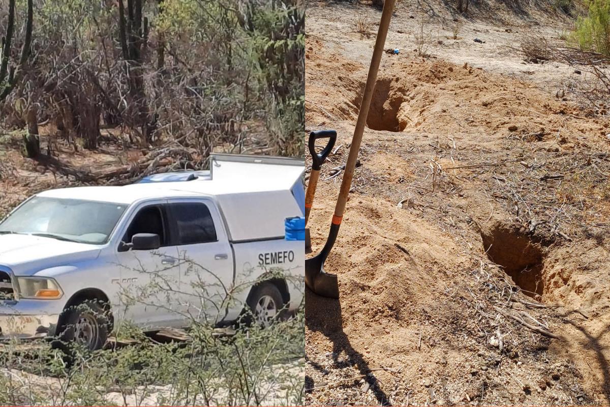 Hallazgo de fosas clandestinas en Los Cabos. Fotos: Búsqueda x La Paz / Búsqueda x La Paz