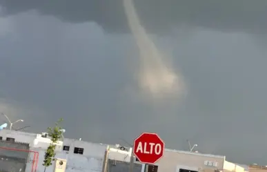 Se forma tornado en Salinas Victoria (VIDEO)