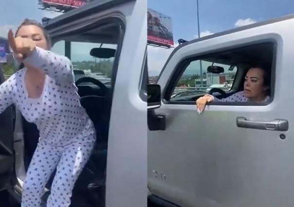 #VIDEO: Surge Lady Collado que al chocar e intentar huir se queda sin gasolina