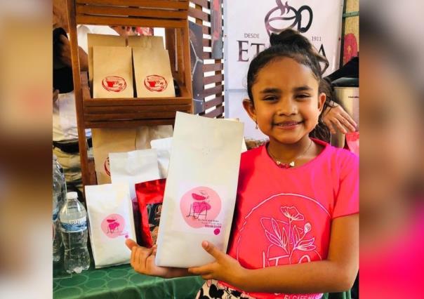 Lea, la primera niña productora de café en Veracruz