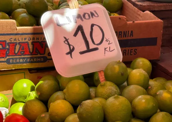 Se mantiene a la baja el precio del limón en mercados de Mérida