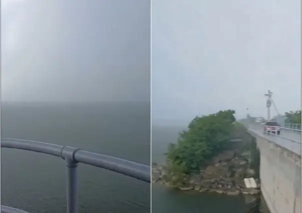 Reportan lluvia en la zona de la presa El Cuchillo (VIDEO)