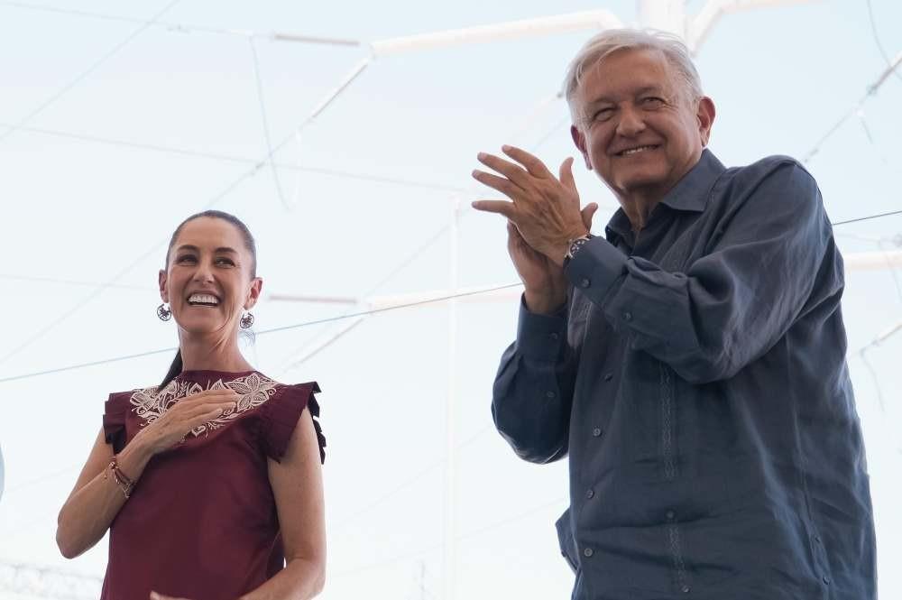 Claudia Sheinbaum y Andrés Manuel López Obrador visitarán Nuevo León. Foto. Equipo Claudia Sheinbaum