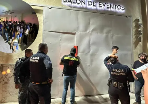 Clausuran salón de fiestas en Torreón con menores alcoholizados y drogas