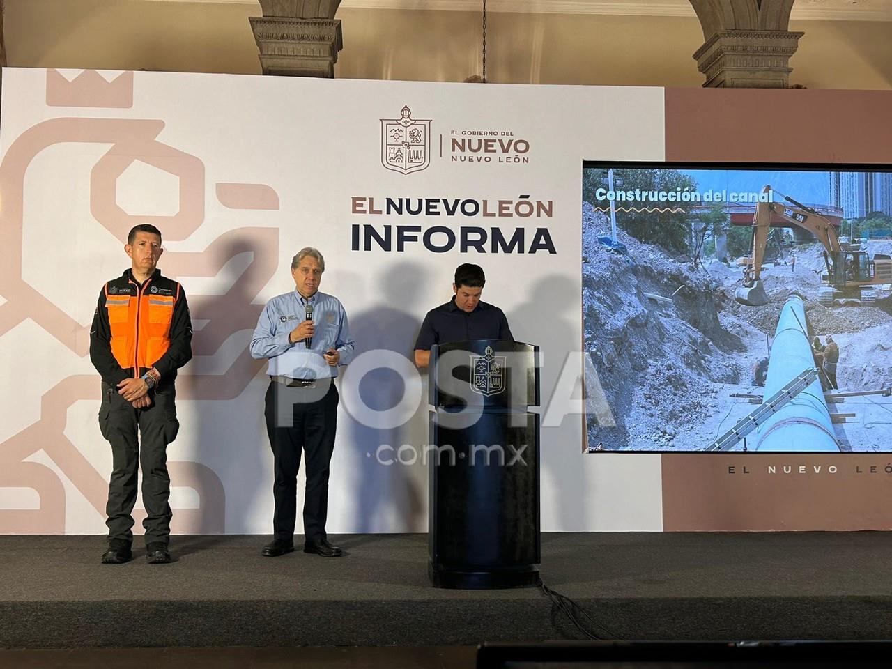 Gobernador del estado, Samuel García Sepúlveda anunció que el agua ya es potable. Foto. Rosy Sandoval