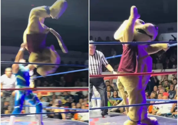 Wisin el Dog, el perro que cautiva a fans de la Lucha Libre (VIDEO)