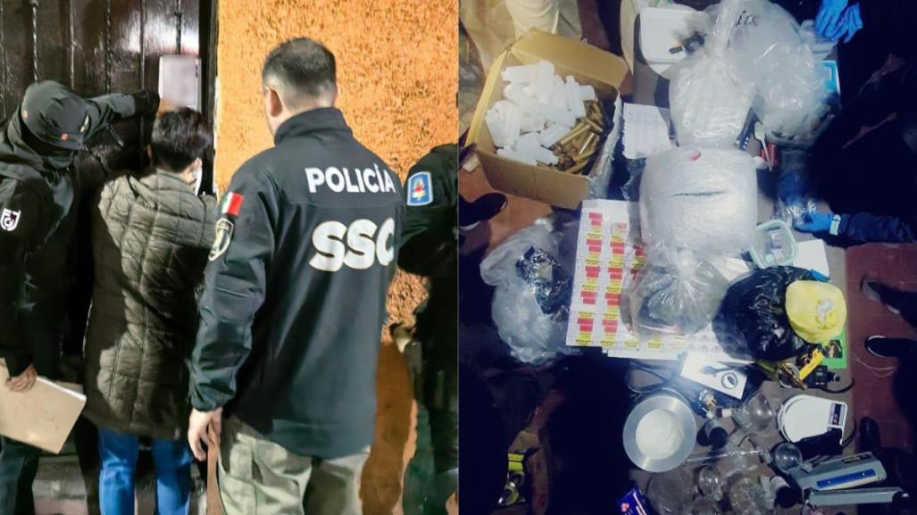 Desarticulan célula de narcomenudeo en GAM, policías de la SSC detienen a uno