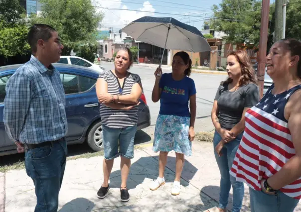 Acude Paco Treviño a supervisar trabajos en espacios públicos