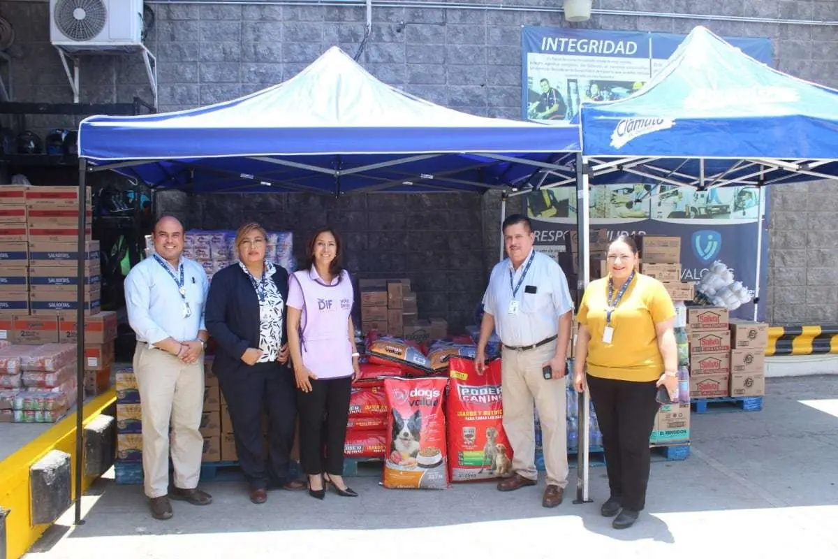 Grupo Ibarra donó 3,463 productos alimenticios y de limpieza al Sistema DIF Tamaulipas. Foto: DIF Tamaulipas