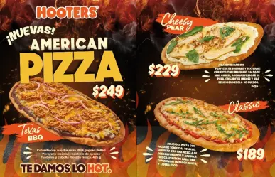 Hooters: ¿Ya probaste sus nuevas American Pizzas?