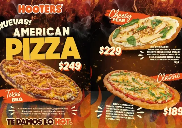 Hooters: ¿Ya probaste sus nuevas American Pizzas?