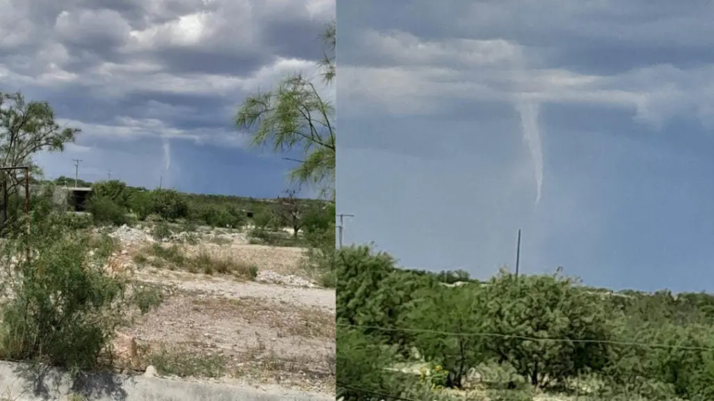 VIDEO: Captan formación de tornado no supercelda en Nueva Rosita, Coahuila