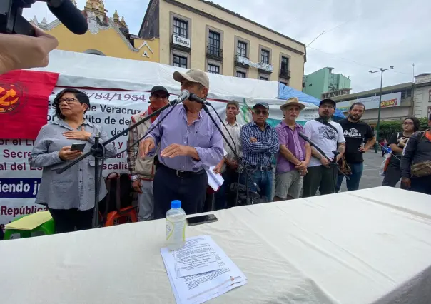 Protesta en Plaza Lerdo por justicia y ambientalismo en Perote, Veracruz
