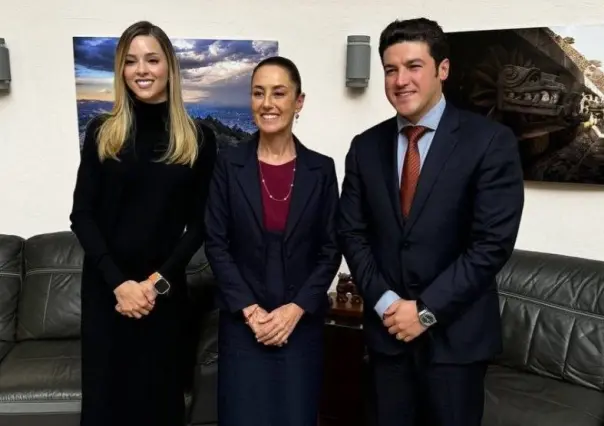 Claudia Sheinbaum se reúne con Samuel García y Mariana Rodríguez