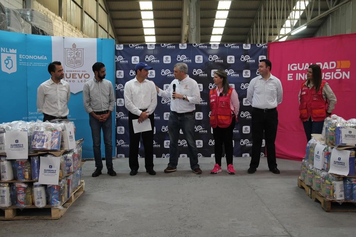 Programa Sumemos un chorro: donativos para el sur de Nuevo León