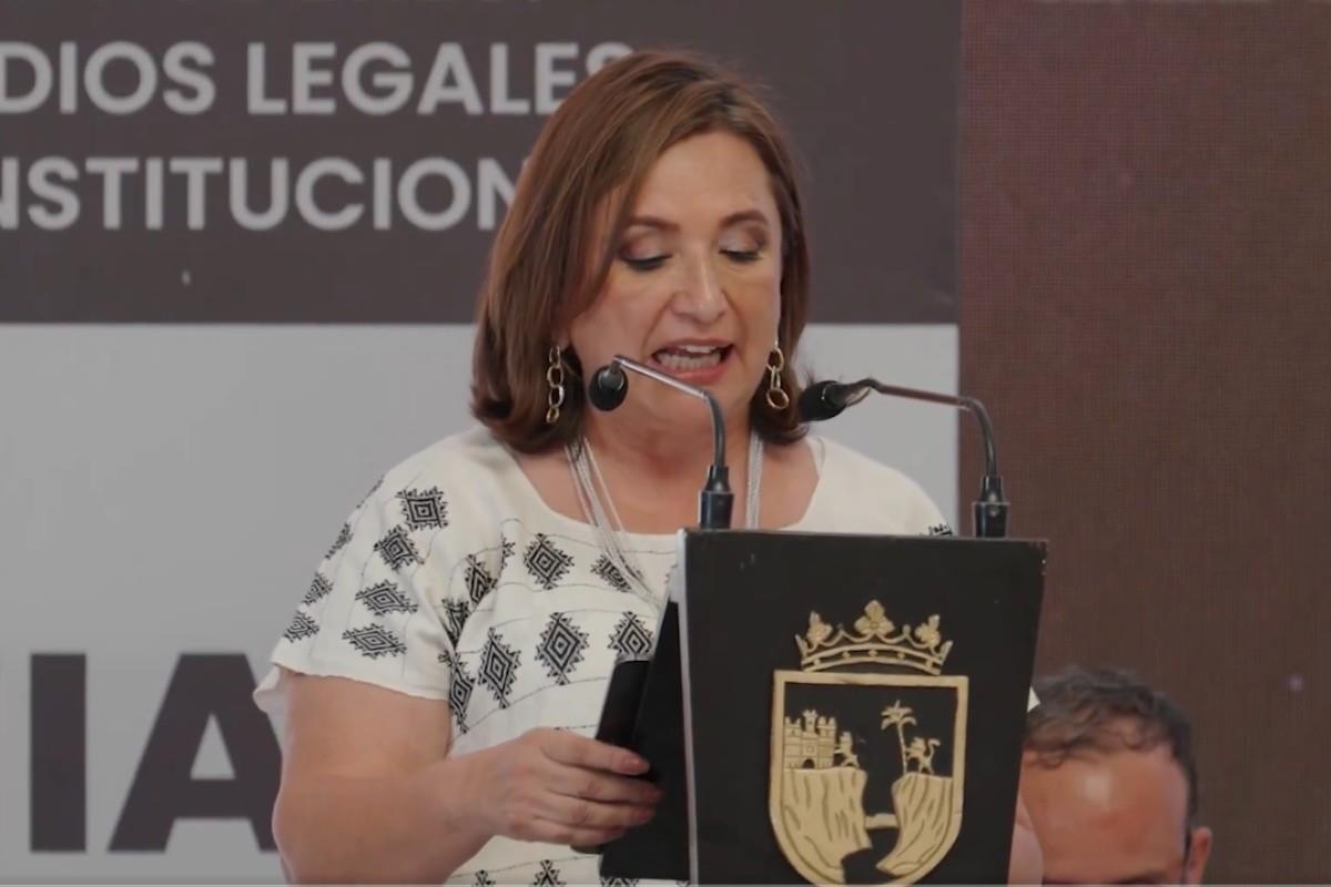 Xóchitl Gálvez en los Diálogos de la Reforma Judicial en Chiapas Foto: X(Twitter) @XochitlGalvez