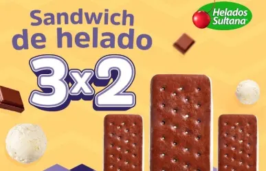 Helados Sultana ofrece 3x2 en sándwiches de helado durante todo julio