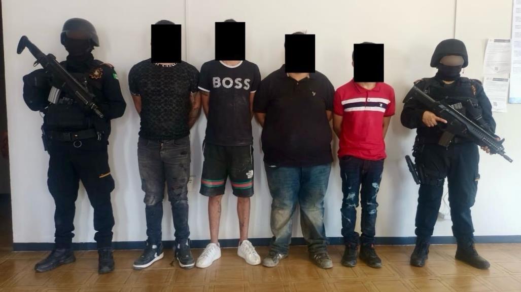 Fuerza Civil detiene a cuatro hombres armados en Linares