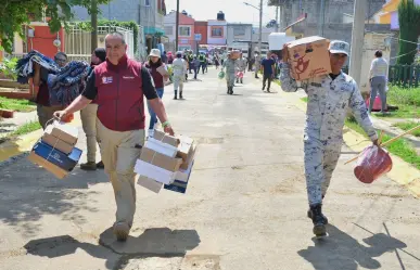 Edomex: Despliegan apoyo a población afectada por lluvias intensas