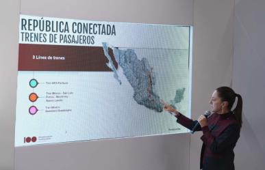 Tren de pasajeros en Nuevo León: Claudia Sheinbaum presenta 3 nuevas rutas