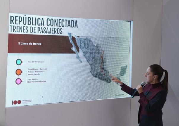 Tren de pasajeros en Nuevo León: Claudia Sheinbaum presenta 3 nuevas rutas