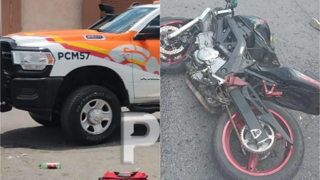 Se estrella y muere motociclista en Monterrey