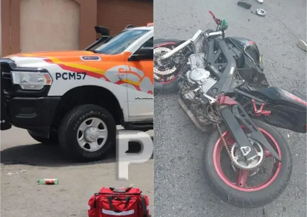 Se estrella y muere motociclista en Monterrey