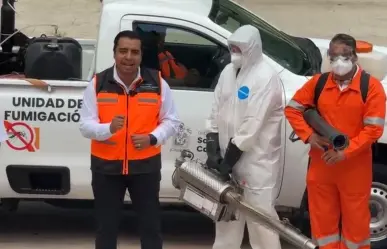 Arranca Jesús Nava operativo de fumigación contra el dengue en Santa Catarina