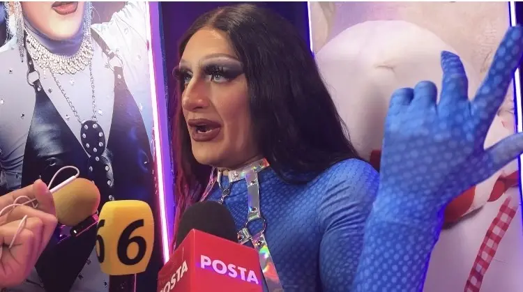 Turbulence Drag Queen confesó haber estado nerviosa tras su participación en vivo en el programa La Jugada. Foto. Arturo González.