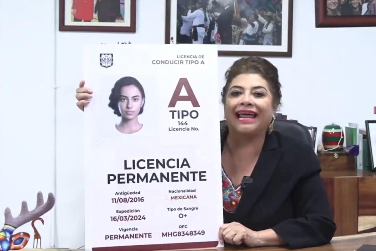 Clara Brugada anunciando el regreso de la Licencia Permanente Foto: X(Twitter) @ClaraBrugadaM