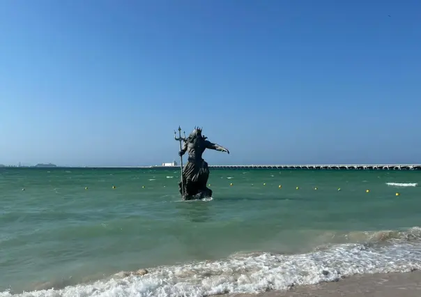 ¡Profepa clausura estatua de Poseidón en Progreso!