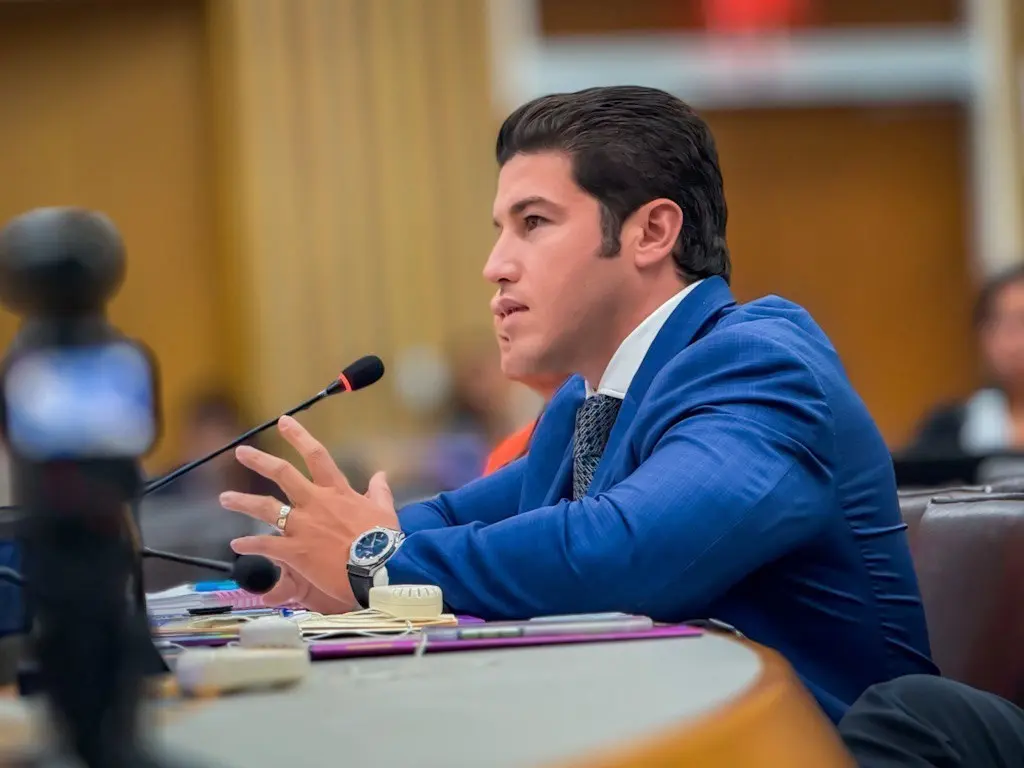 El Gobernador Samuel García en la ONU. Foto: Gobierno de Nuevo León