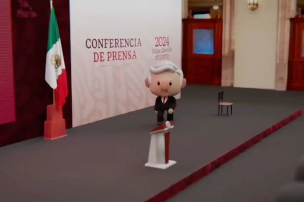 Andrés Manuel López Obrador animado. Foto: Captura de pantalla