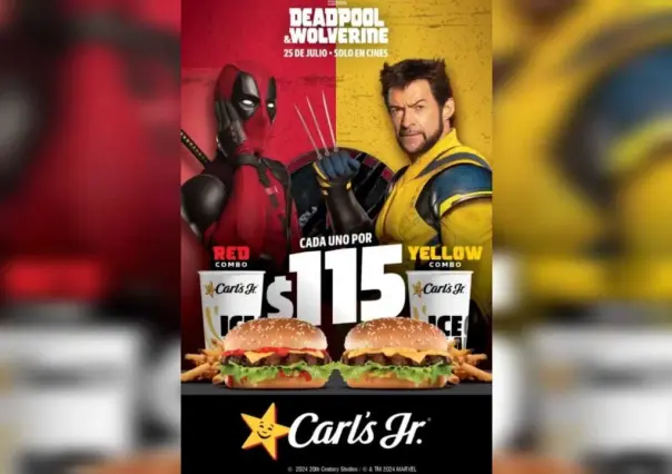 Carls Jr.: Nuevos Red Combo y Yellow Combo inspirados en Dead Pool y Wolverine