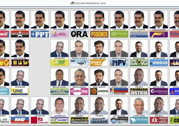 Maduro aparece 13 veces en la boleta electoral de Venezuela